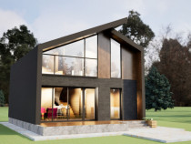 Casă nouă P+E, 115 mp, teren 900 mp, langa de Vatra Dornei