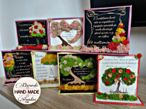 Tablou gravat decorat cu licheni