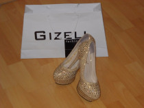 Pantofi Gizell Fashion,aplicatii cristale swarovsky