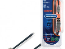 Cablu USB A tata - Micro B tata 1.0 m, Bandridge BCL4901