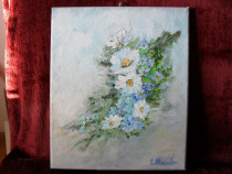 Buchet de flori 1-pictura ulei pe panza