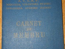CARNET de MEMBRU - A.V.S.A.P. (1956)