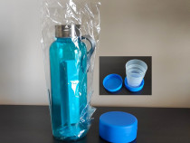 Sticla + pahar pliabil (fara BPA) - NOI