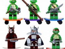 Set 6 Minifigurine noi tip Lego Testoasele Mutante Ninja