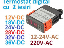 Termostat digital stc1000 - 12V DC, 24VDC si 220V AC senzor