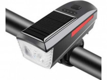 Far lanterna solara 3 în 1 sonerie claxon powerbank bicicleta trotinet