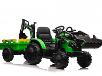 Tractoras electric pentru copii Kinderauto 720-T 110W 24V, Green
