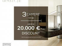 Discount 20.000 euro | Apartament 3 camere tip 3B Cortina126