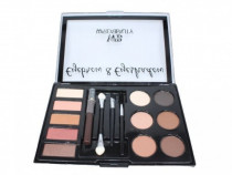 Kit fard sprancene si fard de ochi, Makeup, pensule incluse