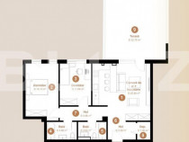 Apartament 3 camere, 71,79 mp + terasa 32,79, zona exclusivi