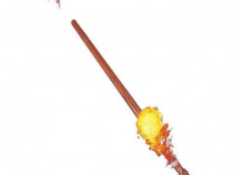 THK Bagheta Magica Harry Potter cu mingi de foc - 33 CM, Luna Lovegood