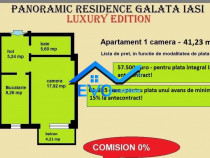 Apartament 1 camera, 41,23 mp, decomandat, de in Galata Ias