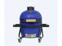 Kamado Grill 14 inch (36 cm) Blue cu roti