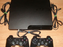 PlayStation 3 Slim 1Tera Modata 1000gb 2 controllere