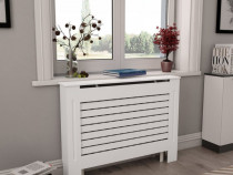 NOU Mască pentru Calorifer/Radiator ALB 112x19x81 cm MDF OFERTA