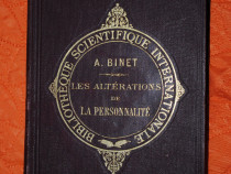 Alfred Binet - Les alterations de la personnalite, 1902 - REDUCERE