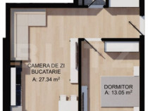 Apartament 2 camere, balcon 10mp, etaj intermediar, parcare,