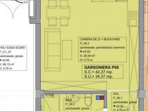 Garsoniera spatioasa - Sea Breeze Residence - predare la alb