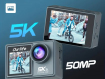 Camera video de actiune 5k 50MP si accesorii