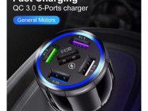 Incarcator auto - Fast Charge cu port USB si QC3.0 - BK359