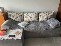 Coltar stanga extensibil cu lada de depozitare