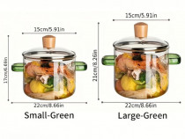 Set 2 oale din sticlă borosilicată – Eleganță și durabilitate în bucăt