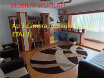 MOBILAT si UTILAT, Ap 3 camere, Buzaului, B-uri, Etaj 3