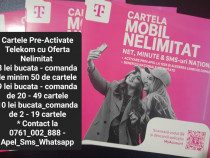 Cartela.Cartele Activate Telekom_Primire Apel+Sms_Fara Incarcare 5luni