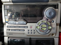 Sistem audio SANYO și 2 boxe de exterior cu amplificare proprie la 24