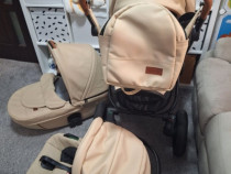 Carucior 3 în 1 Krausman Beige