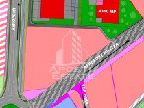 Parcela de teren 4310 mp, zona VGP- Aeroport,
