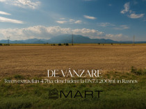 Teren 4,7ha, deschidere 200ml, Rasnov la DN73