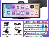 11,26" Carplay Android Auto monitor + camera incorporata 4k