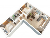 Apartament 3 camere 70 mp, balcon, zona Doamna Stanca Com...