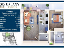 COMISION 0% Apartament 2 camere/ Tractorul / Galaxy Estate