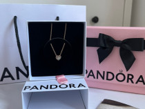 Colier Pandora, placat cu aur roz 14K