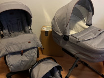 Carucior 3 in 1 Inglesina Quad cu baza Isofix si kit auto landou