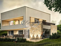Casa moderna cu panorama spectaculoasa in Popesti Deal
