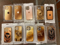 Huse Carcase protectie iPhone 16 Pro Max Gold premium