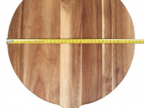 Blat / Tocator / Platou rustic din lemn stratificat cu maner - pizza