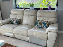 Canapea piele naturala recliner