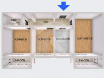 Lacul Tei – Teiul Doamnei, Etaj 3, 2 balcoane , Orientare