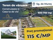 Teren generos de vânzare în Sangeorgiu De Mures 750mp