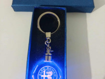 Breloc auto din cristal cu LED - Logo Alfa Romeo