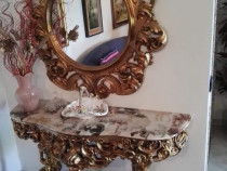 Consolă ornamentala cu oglindă