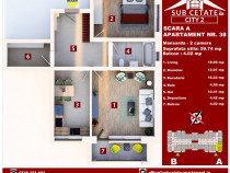 Apartament 2 camere decomandate in SUBCETATE