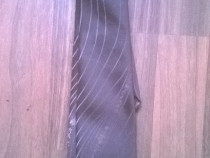 Cravata barbateasca culoare maro-stralucitor
