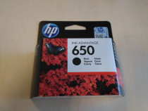 Cartus negru black model HP 650 nou sigilat imprimanta origi
