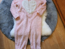 Pijama roz intreaga fete forma pisicuta mar. 152 cm
