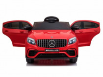 Masinuta electrica Mercedes-Benz GLC63s cu SCAUN TAPITAT RED